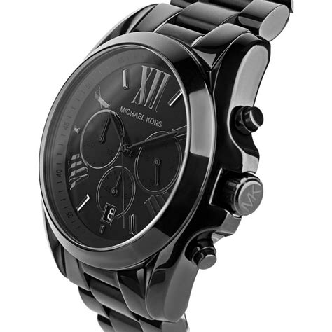 michael kors mens bradshaw black watch mk5550|Michael Kors Bradshaw Chronograph Black Dial Unisex Watch .